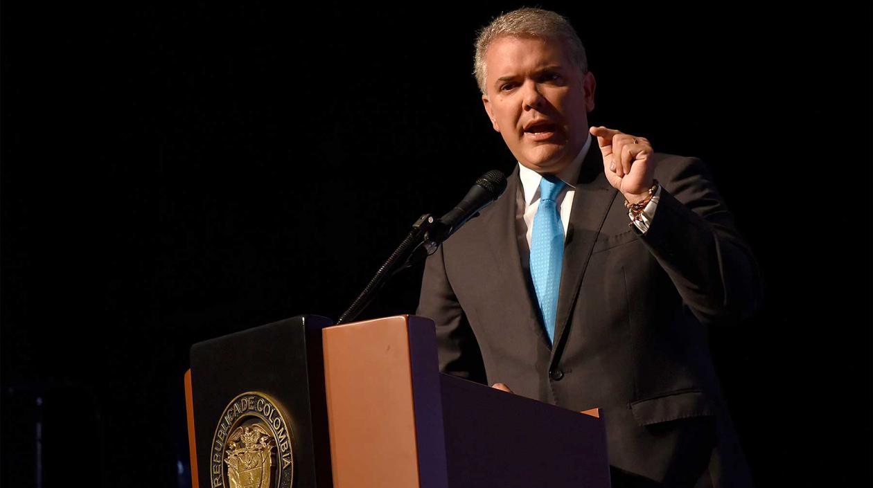 El Presidente de la República, Iván Duque.
