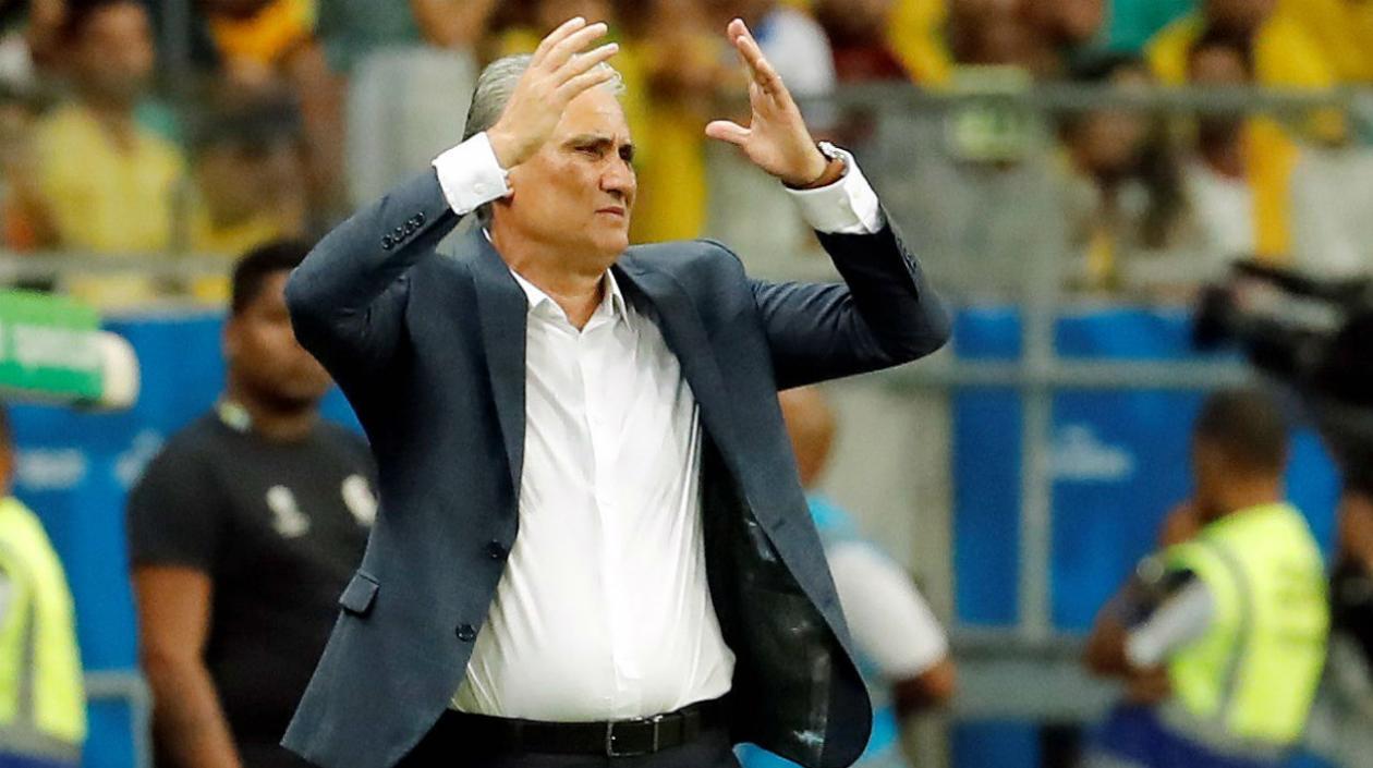 Tite, técnico de Brasil. 