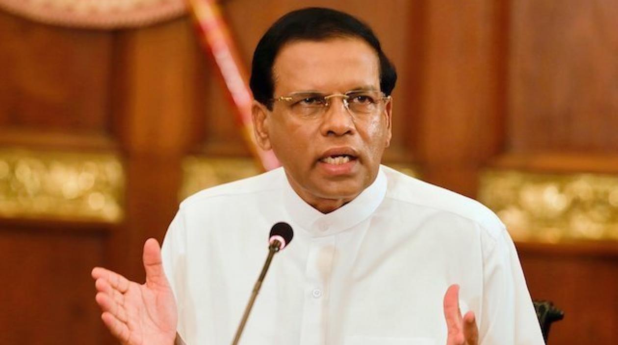 El presidente de Sri Lanka, Maithripala Sirisena.