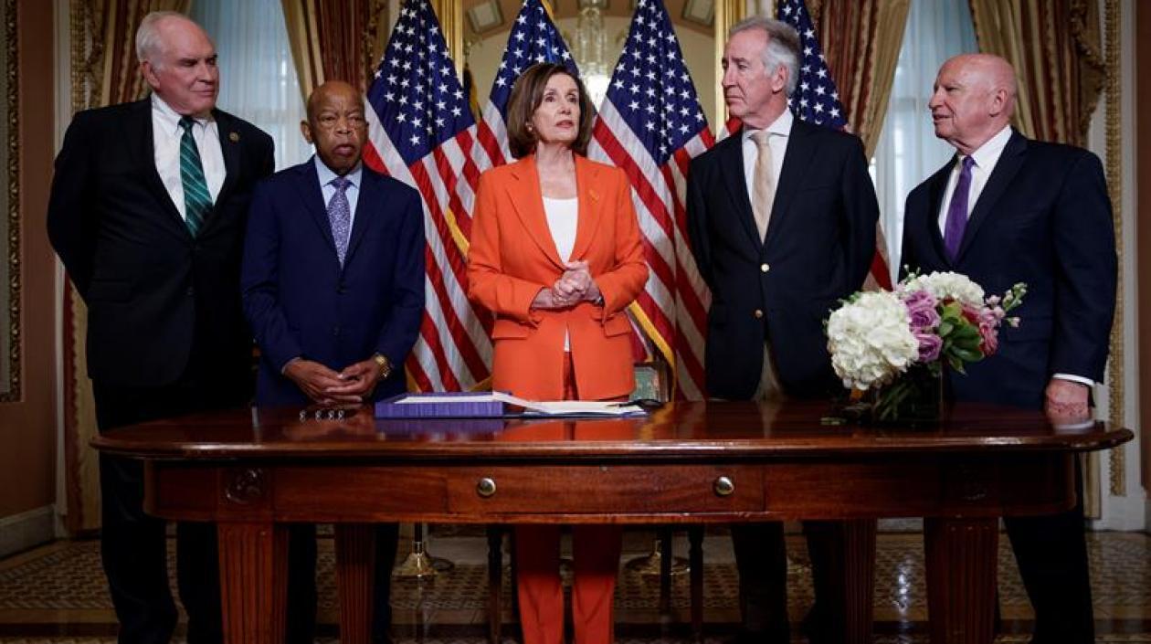La presidenta de la Cámara de Representantes de EE.UU., Nancy Pelosi.