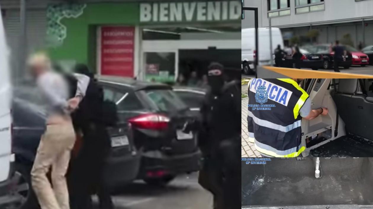 Momento de las capturas por parte de la Policía de España a los implicados en el caso.