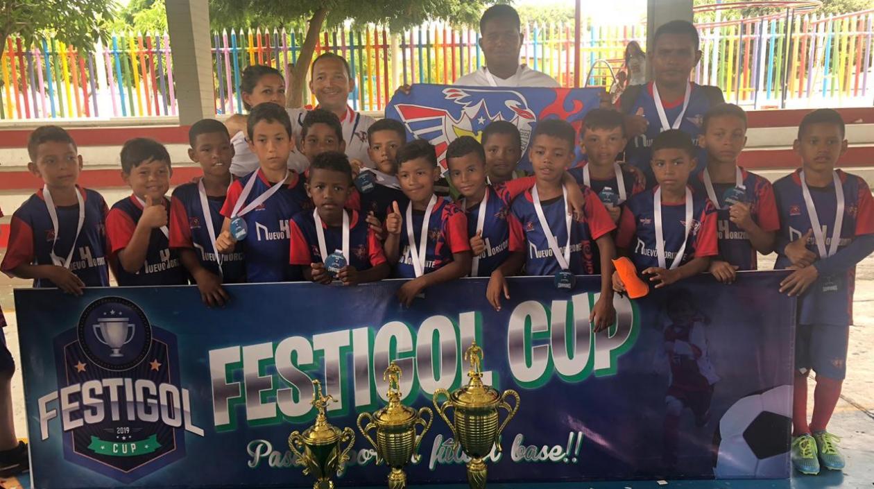 Escuela de fútbol Nuevo Horizonte de Cartagena. 