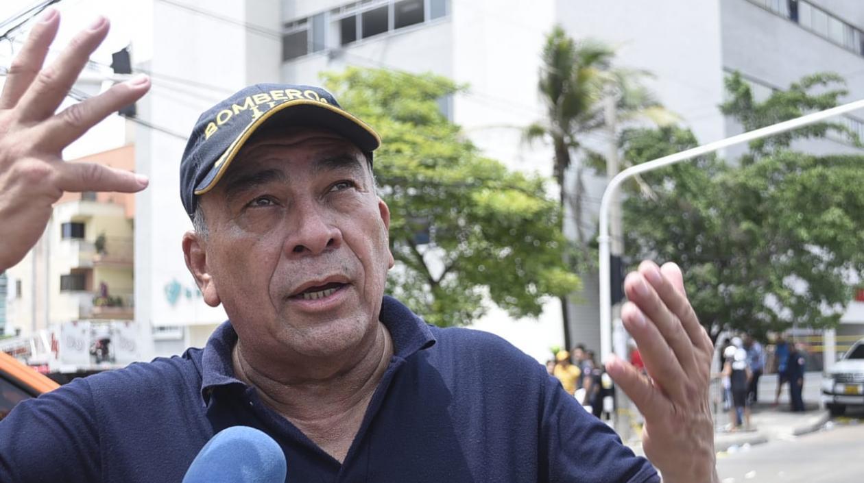 Capitán Jaime Pérez, Comandante de Bomberos de Barranquilla.