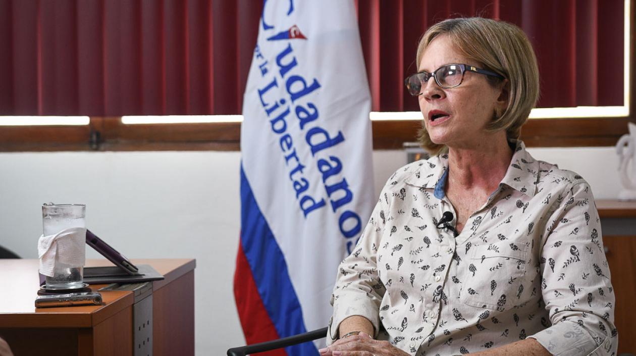 Kitty Monterrey,  presidenta del Partido nicaragüense Ciudadanos por la Libertad.