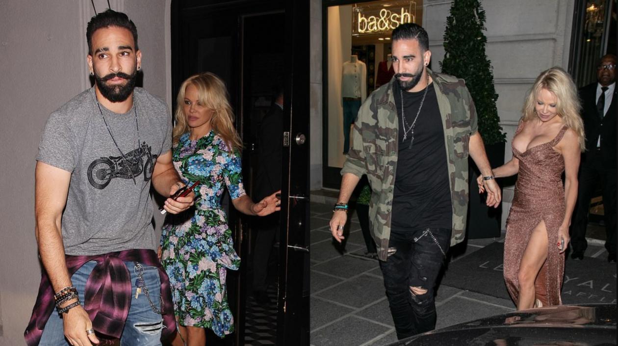 Adel Rami y Pamela Anderson. 