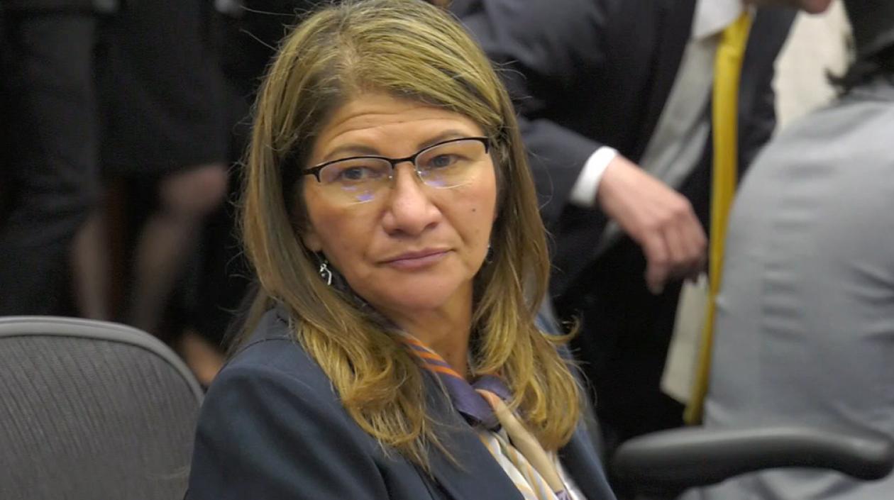 Sandra Ramírez, senador del partido FARC.