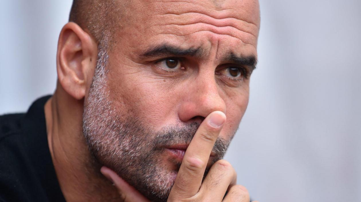 Pep Guardiola, técnico catalán. 