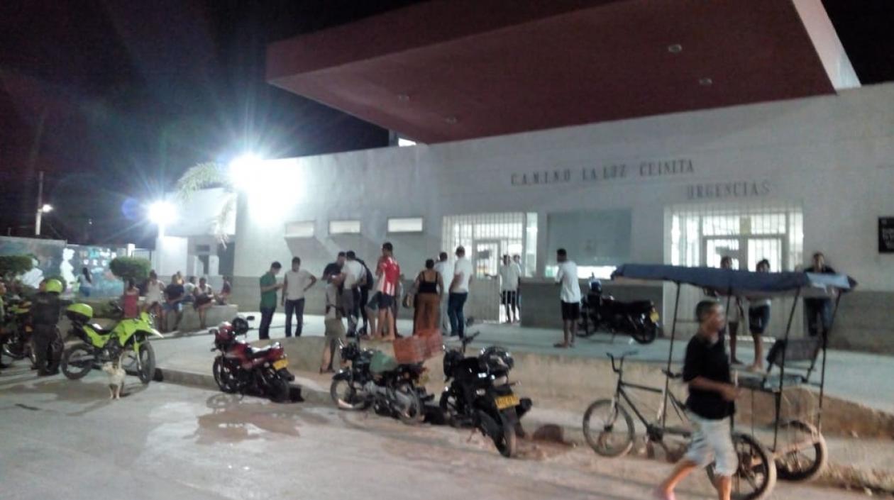 Camino La Luz-La Chinita a donde fue llevado el líder comunal herido.