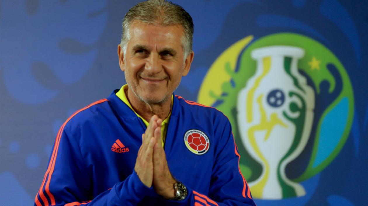 Carlos Queiroz, técnico portugués de la Selección Colombia. 