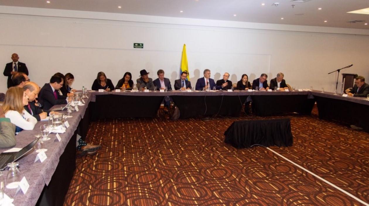 Imagen de la plenaria del Consejo de Paz.