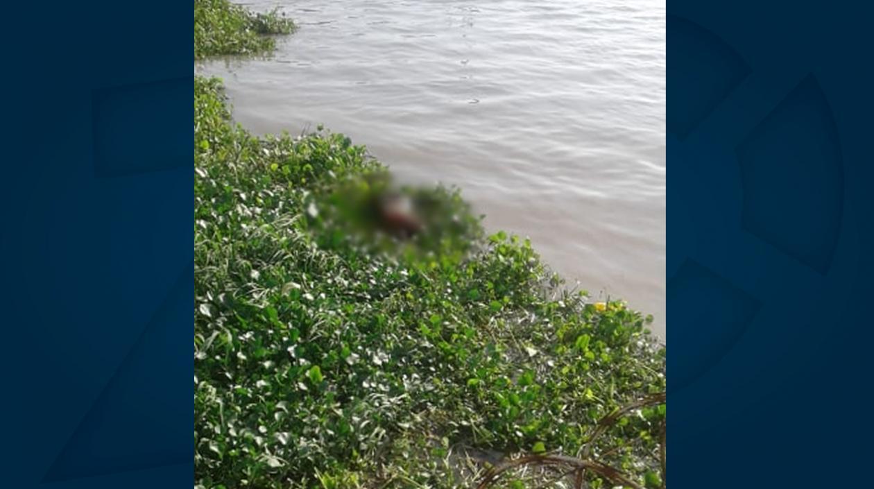 El cuerpo de Jhon Kenner García Jiménez.