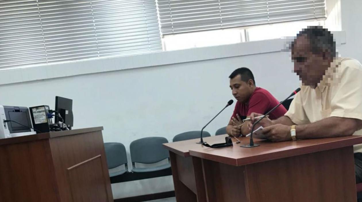 Alias 'Happy' durante un audiencia de imputación de cargos por homicidio.