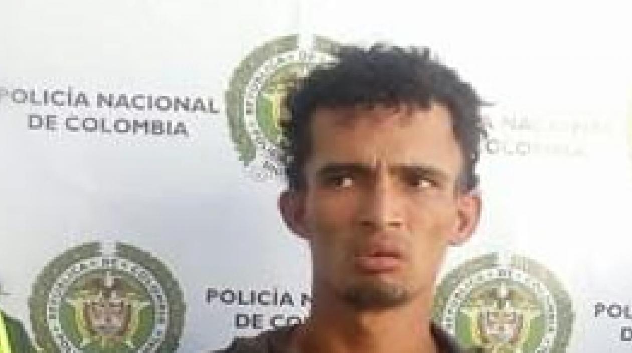 Miguel Junior Sandoval, hombre capturado.