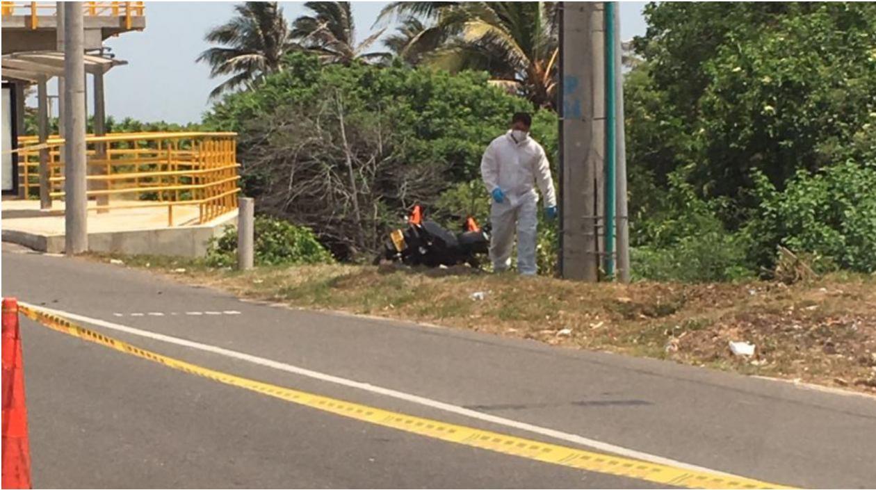 Lugar de la accidente.