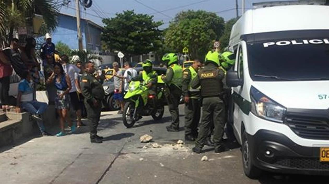 En este sector del barrio Los Andes se presentó el atraco.