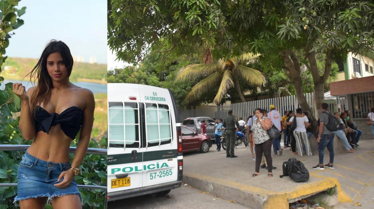 María Fernanda Aguilar, y la sede de Medicina Legal este lunes.