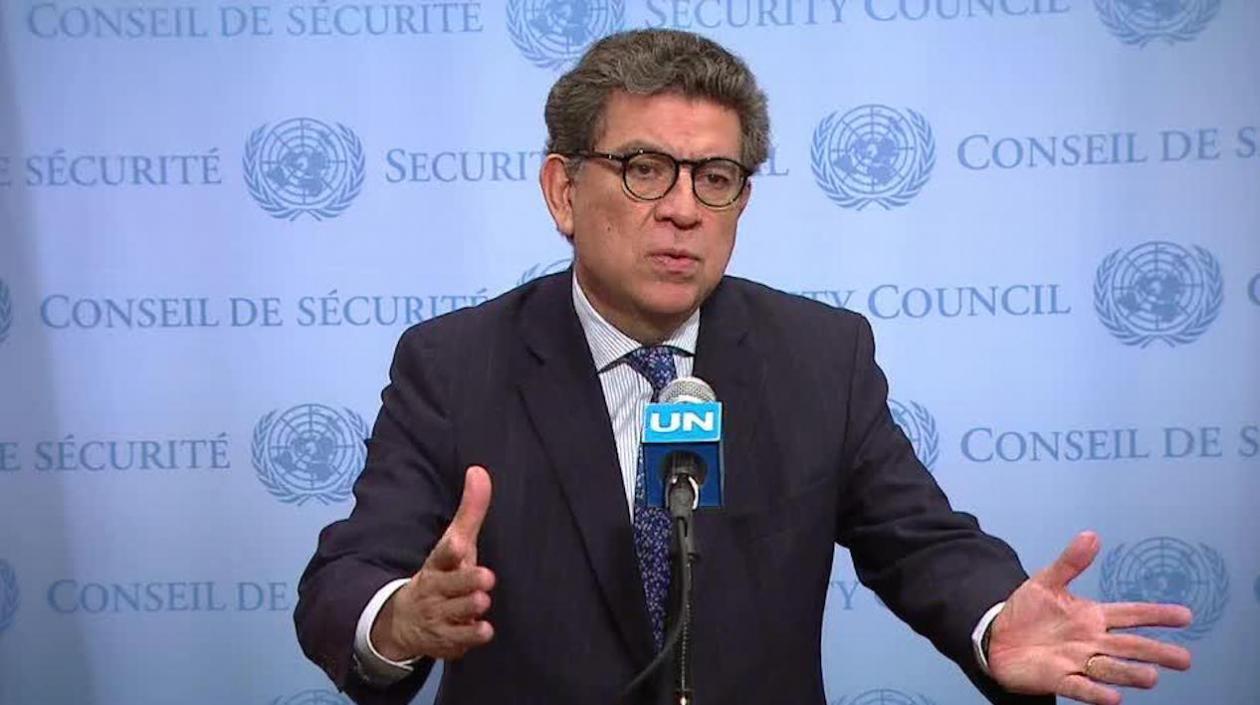 Gustavo Meza-Cuadra, presidente de turno del Consejo de Segurida de la ONU.