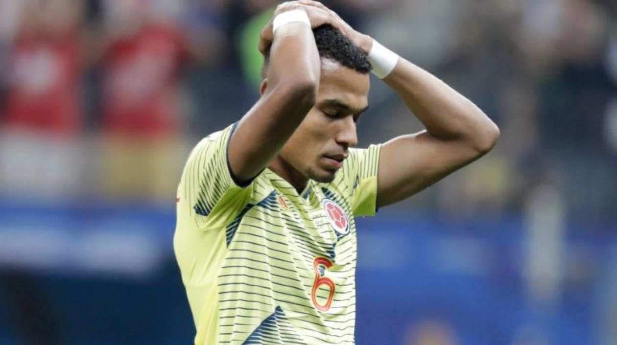 William Tesillo, jugador barranquillero en la Selección Colombia.