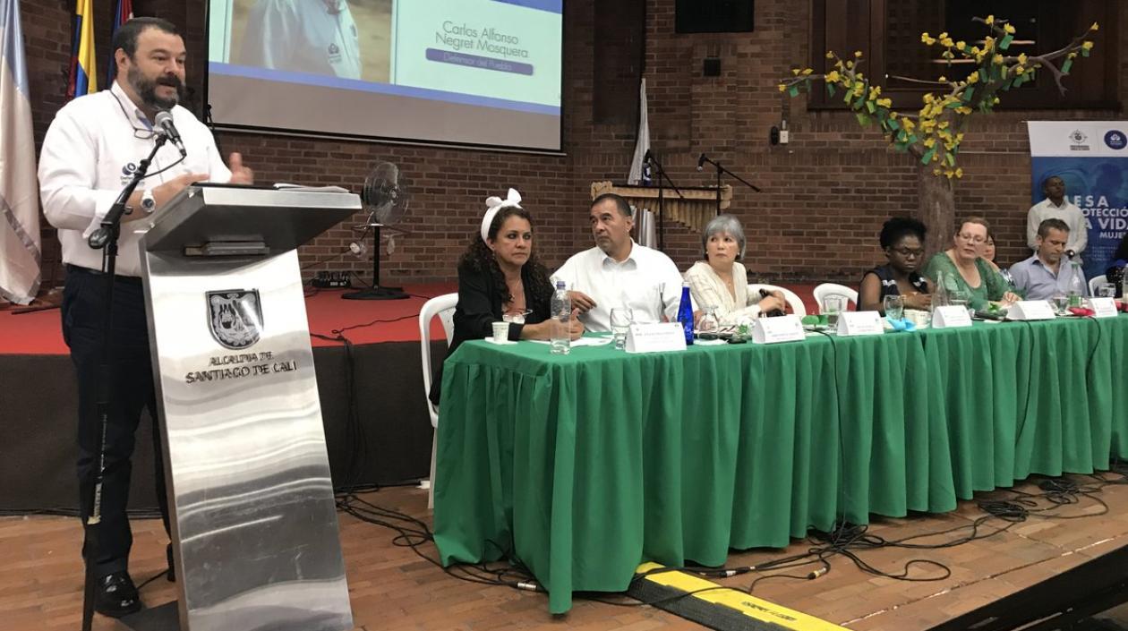 El defensor del Pueblo de Colombia, Carlos Negret.