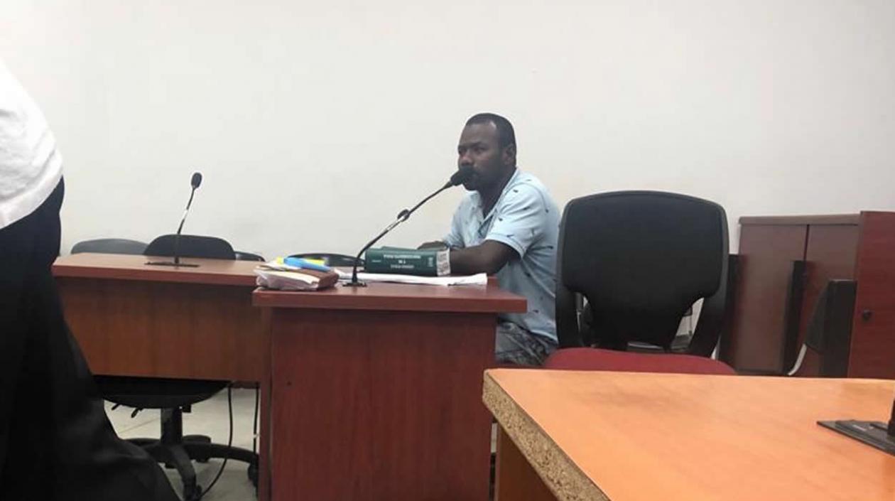 Luis Alfonso Cerra Páez, alias 'El Coro', en audiencia.