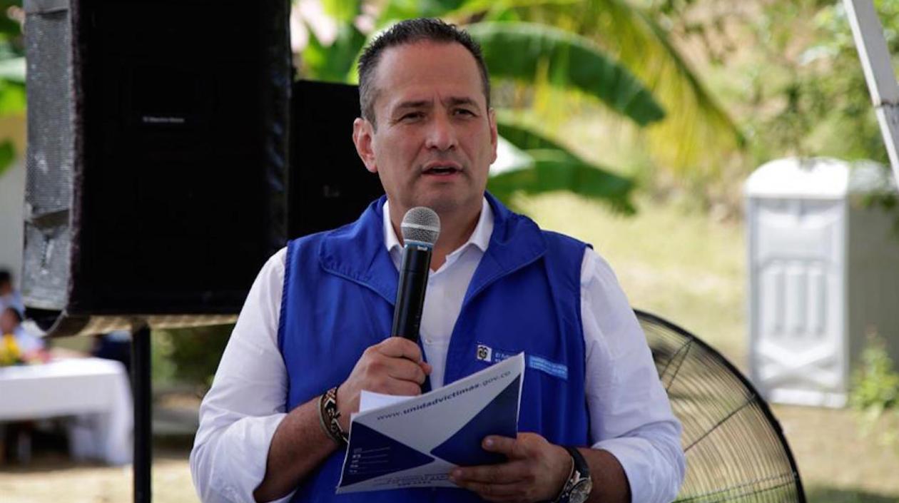 El director de la Unidad para la atención y reparación integral a las víctimas, Ramón Alberto Rodríguez. 