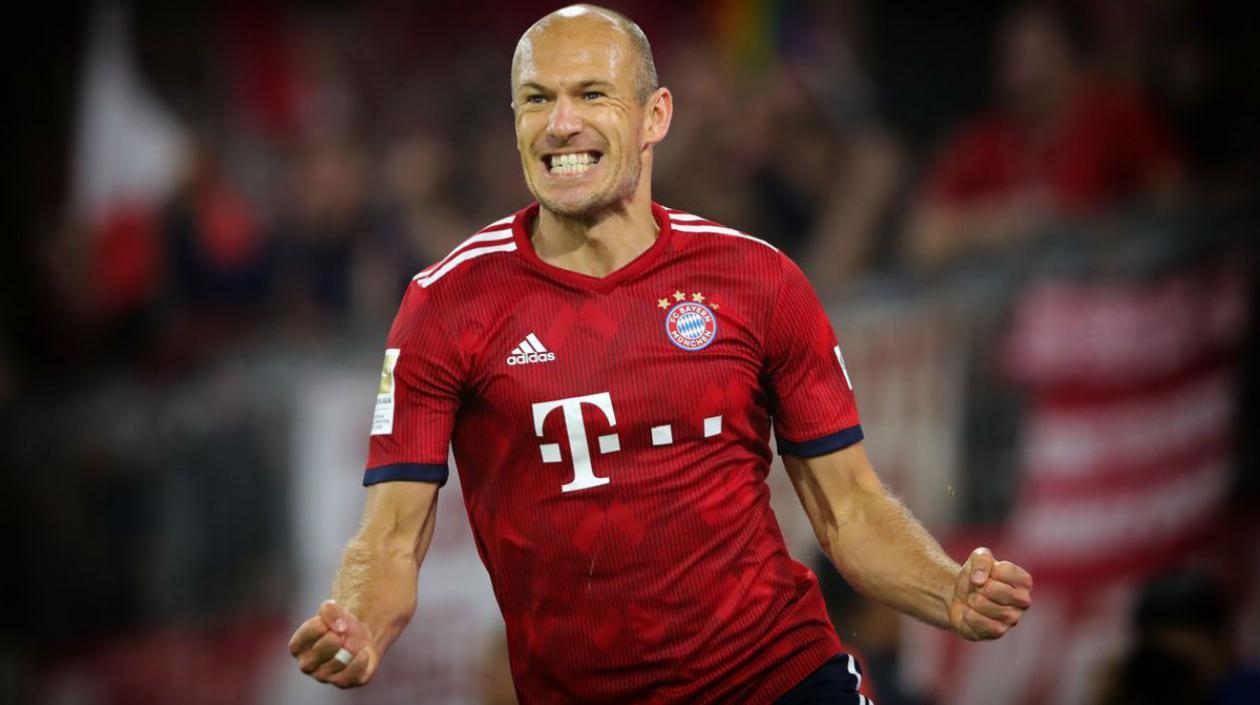 Arjen Robben, jugador holandés. 