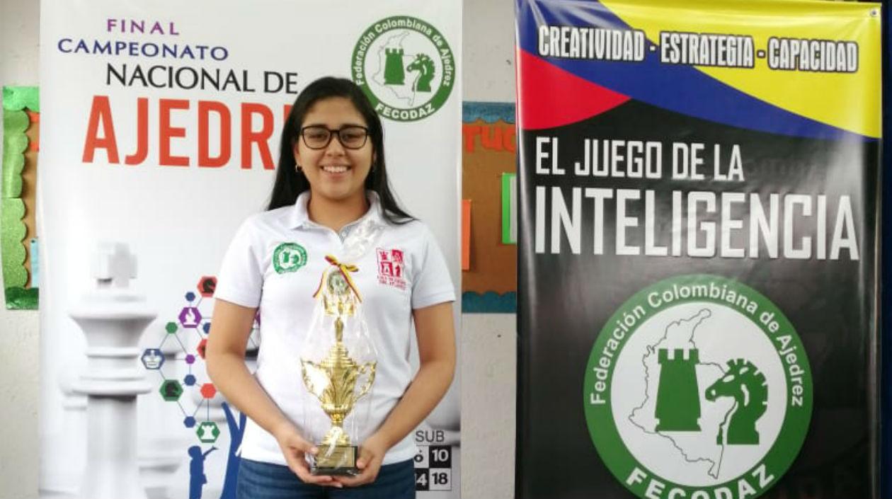 Andrea Albor, ajedrecista barranquillera. 