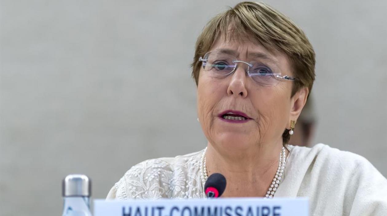 La alta comisionada de la ONU, Michelle Bachelet.