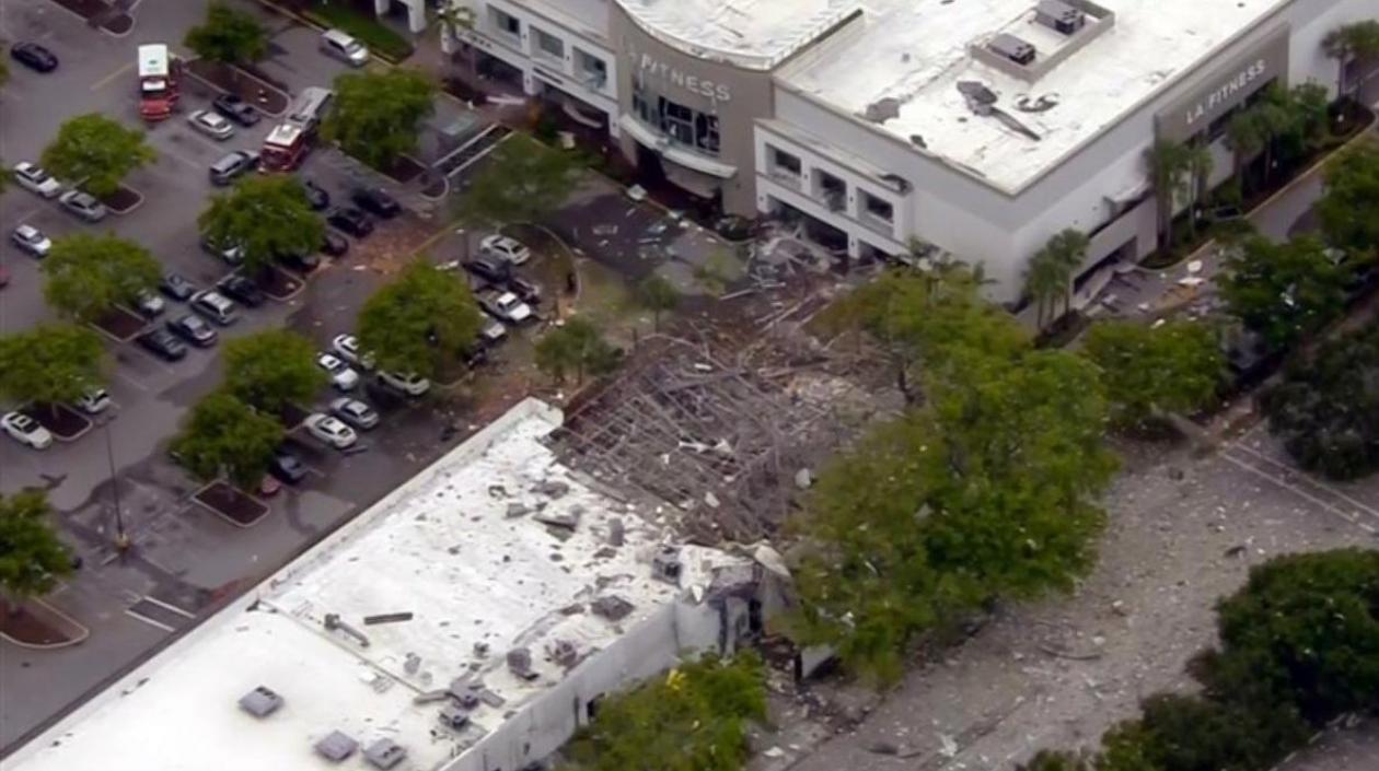 Así quedó el centro comercial.