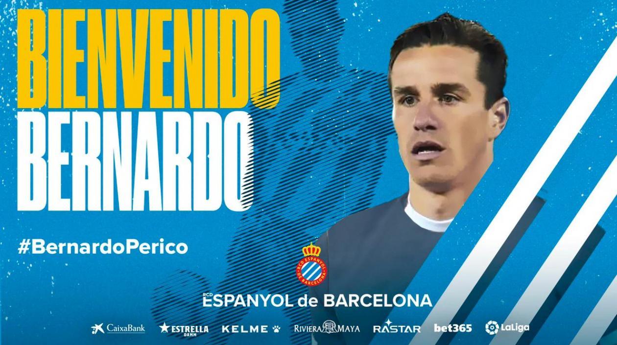 Así anunciaron la llegada del colombiano.