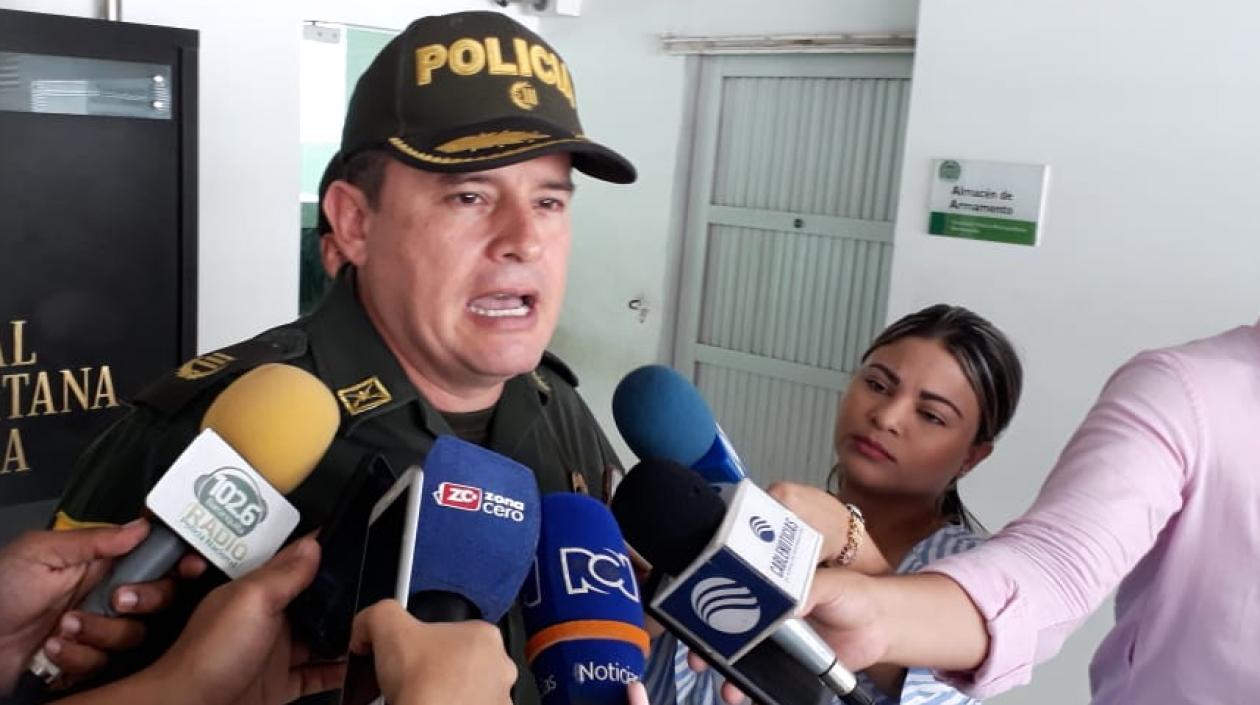 El subcomandante de la Mebar, Engelbert Grijalba.