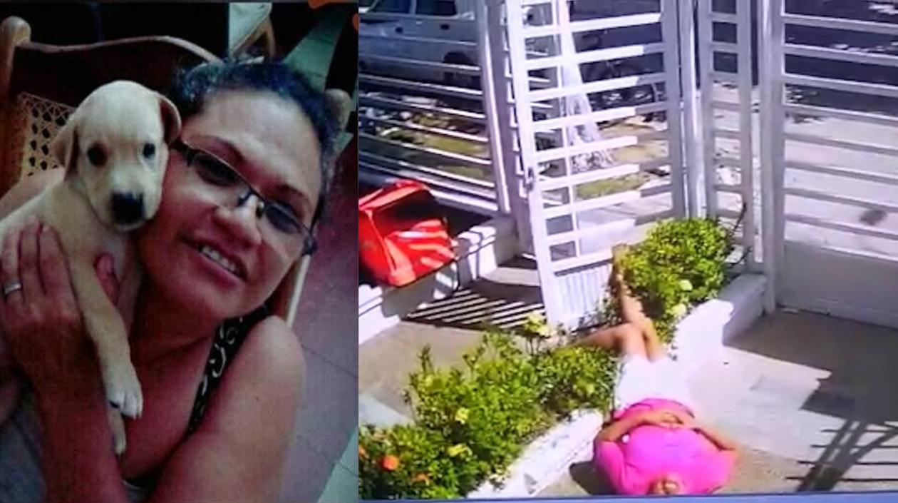 Angélica Ruíz Vega en una foto familiar y el día en que fue asesinada.