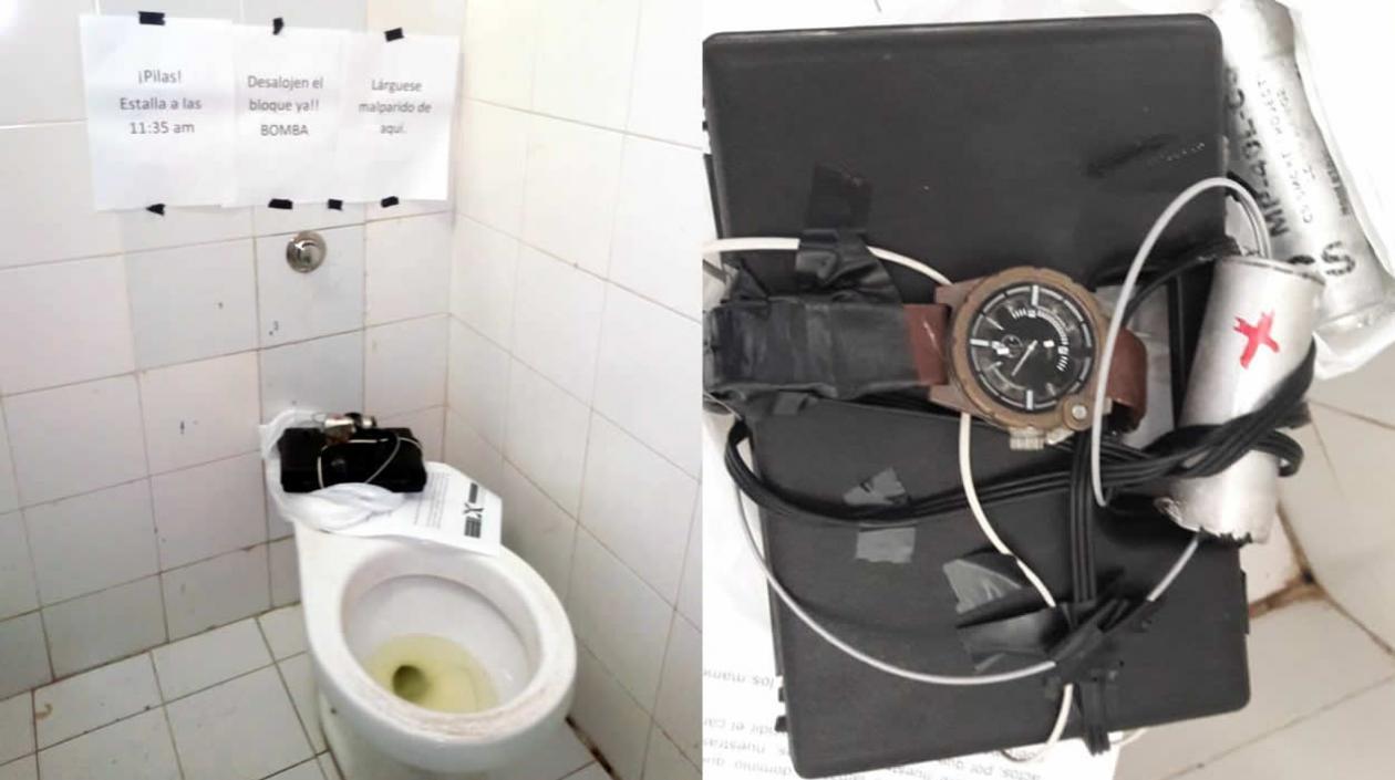 Baño de la Universidad del Atlántico en donde se centra la alerta.