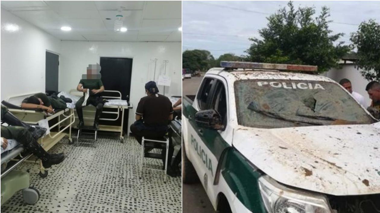 Policías heridos en Caquetá.