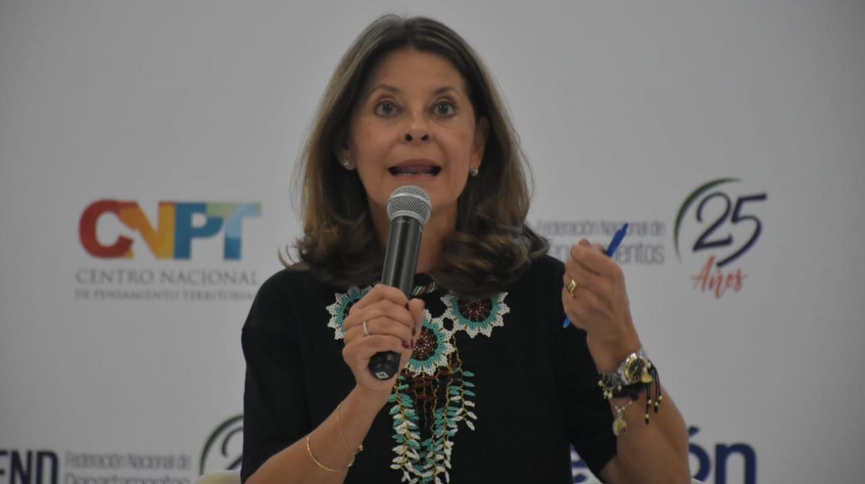 La Vicepresidenta de la República, Marta Lucía Ramírez.