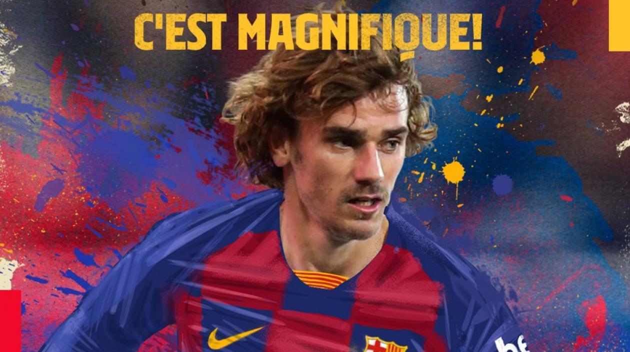Antoine Griezmann fue anunciado como jugador del Barcelona.