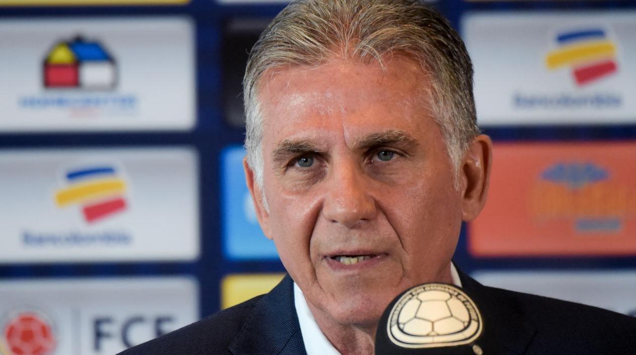 Carlos Queiroz, técnico portugués de la Selección Colombia. 