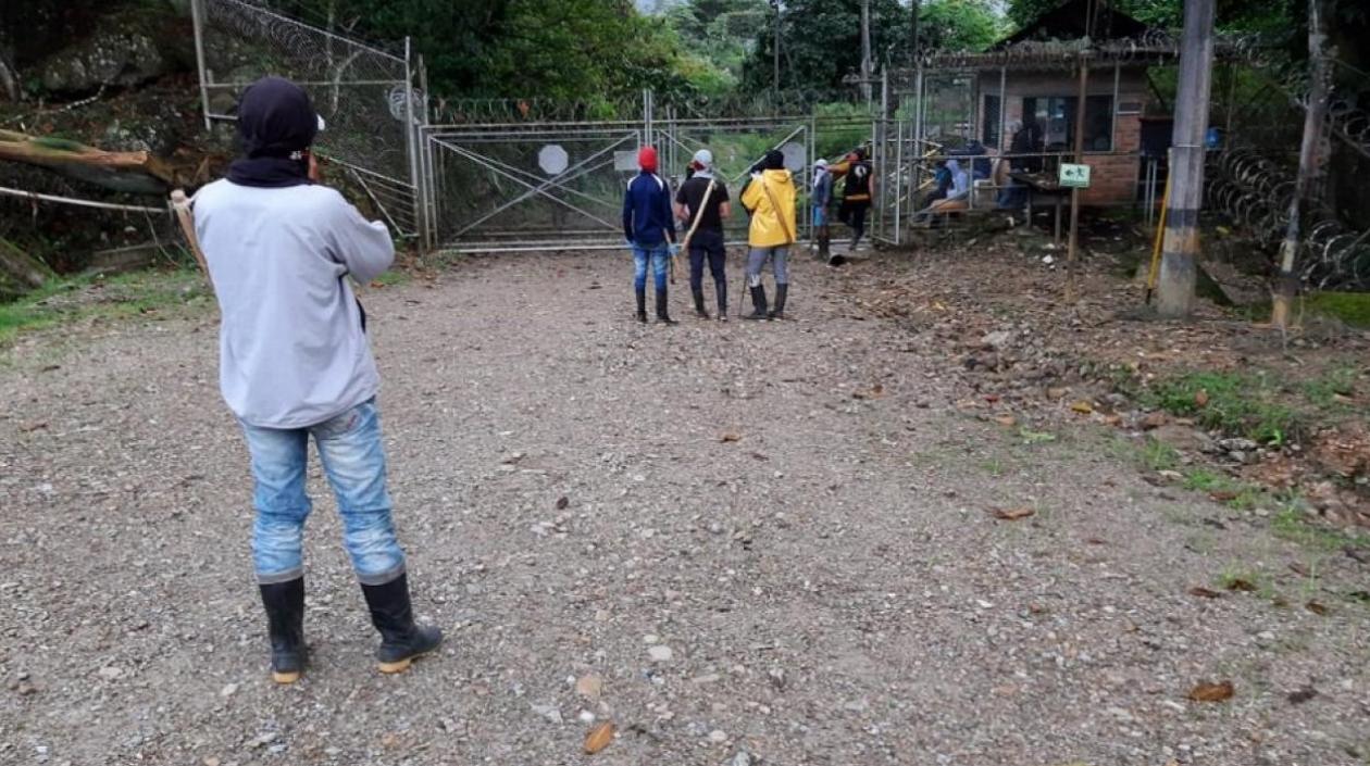 Imagen de cuando estaban retenidos.