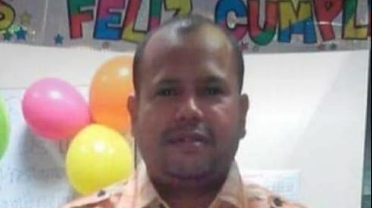 Luis Henry Barón en una reunión familiar.