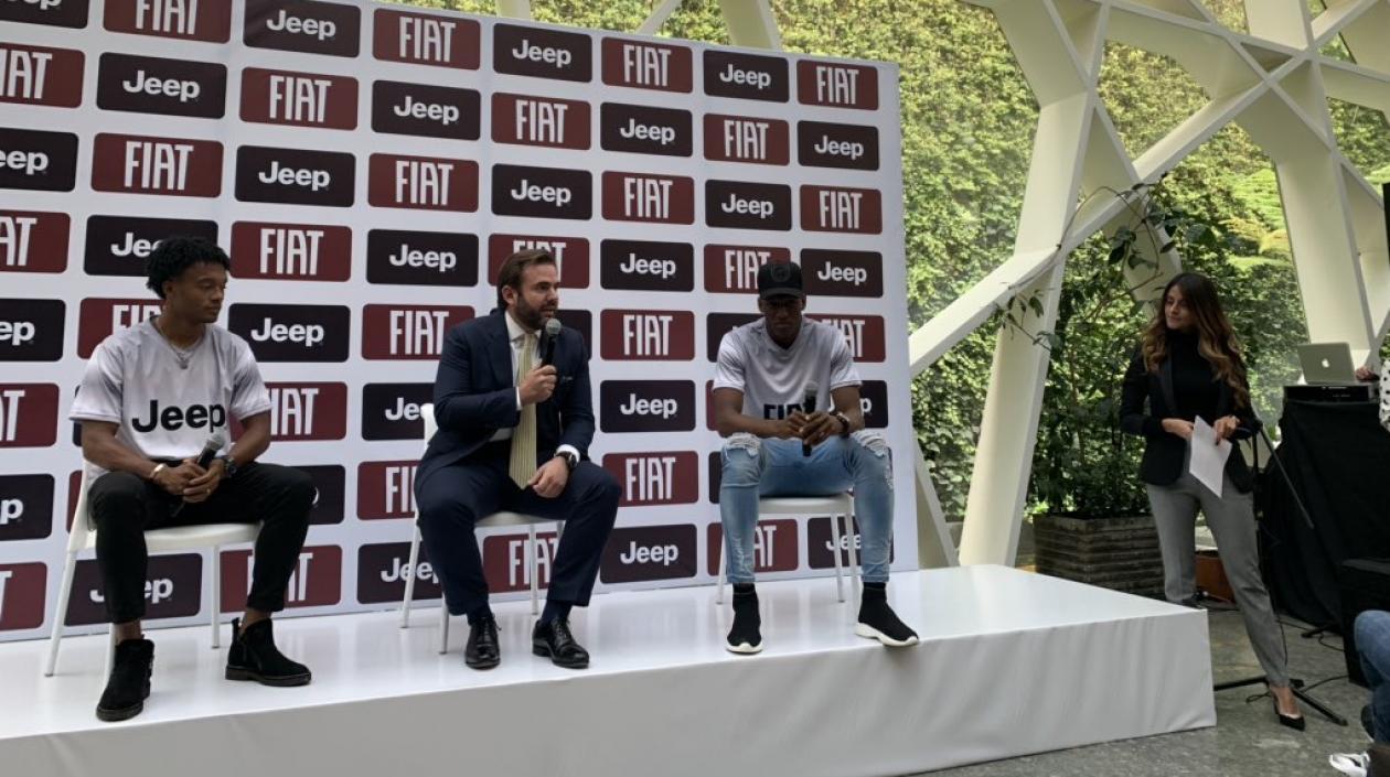 Juan Guillermo Cuadrado y Yerry Mina.