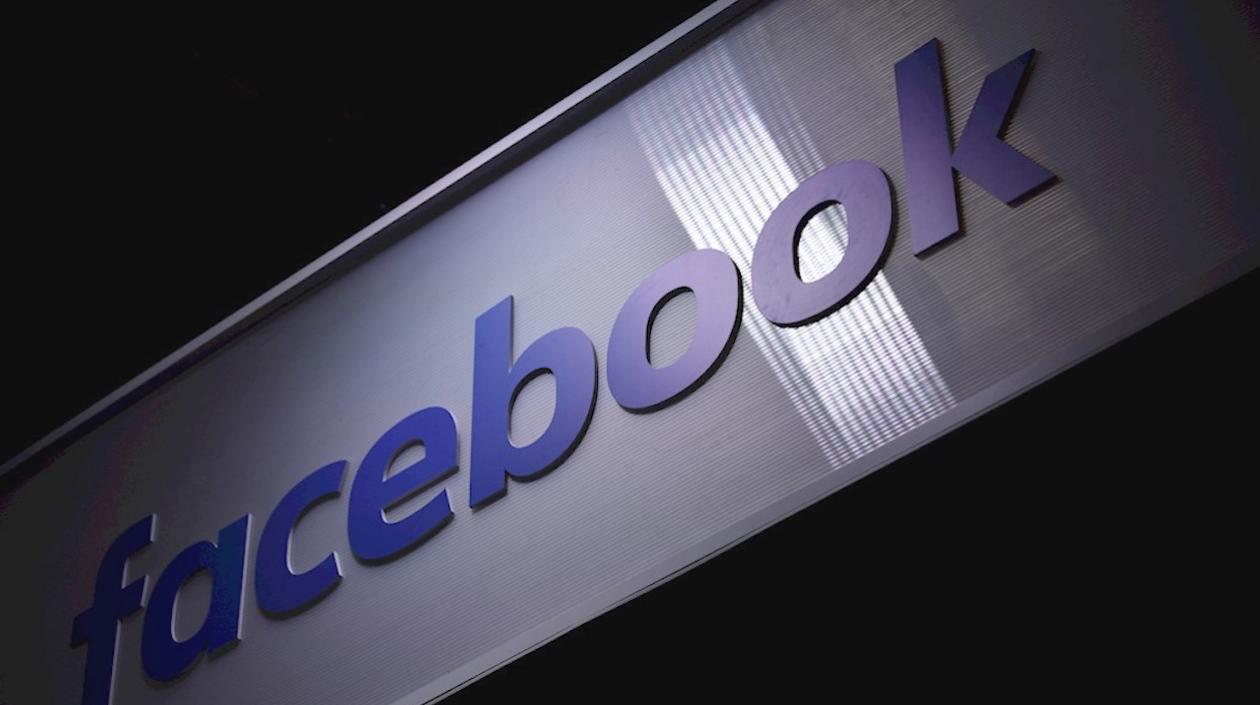 Vista del logo de Facebook.