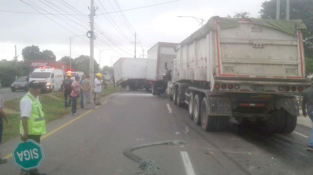 Imagen de los vehículos involucrados.