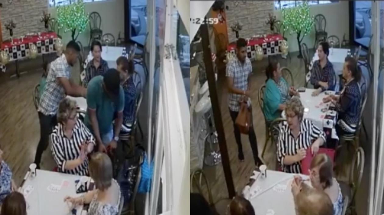 Imágenes del asalto.