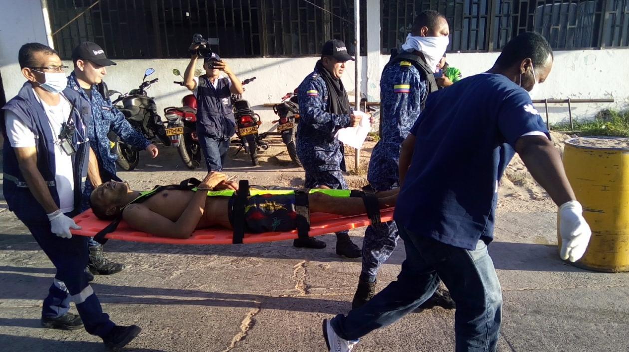 Uno de los heridos de gravedad. 