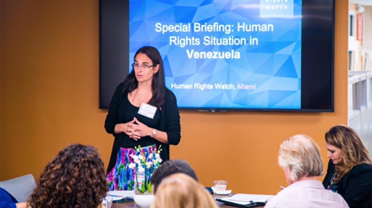 Taraciuk Broner, investigadora de HRW.