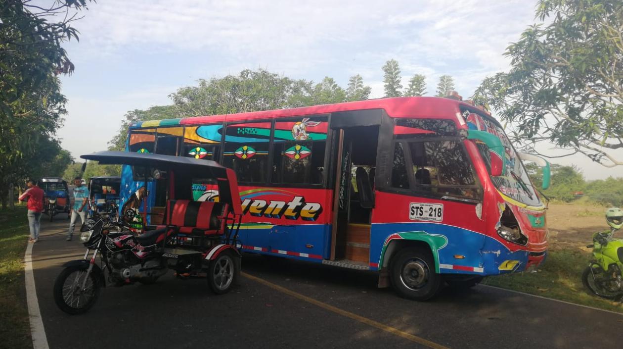 Vehículos involucrados en el accidente.