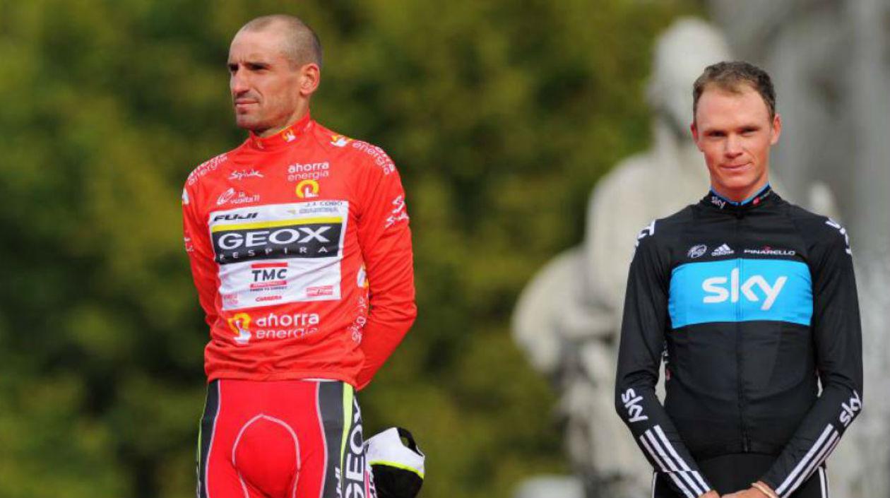 Juan José Cobo y Chris Froome.