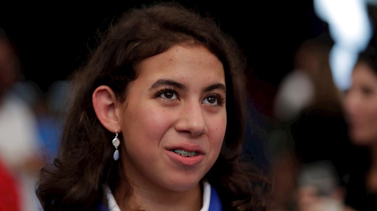 Emily Santos, nadadora panameña. 