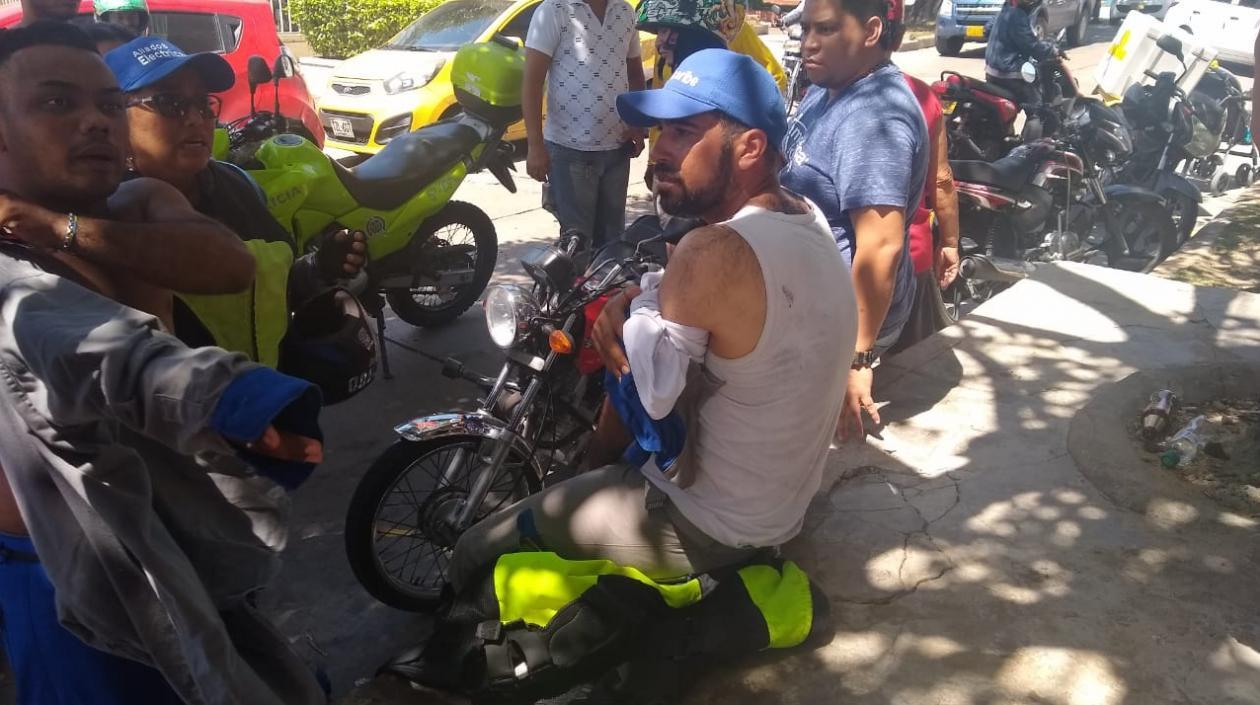 El técnico lesionado. 