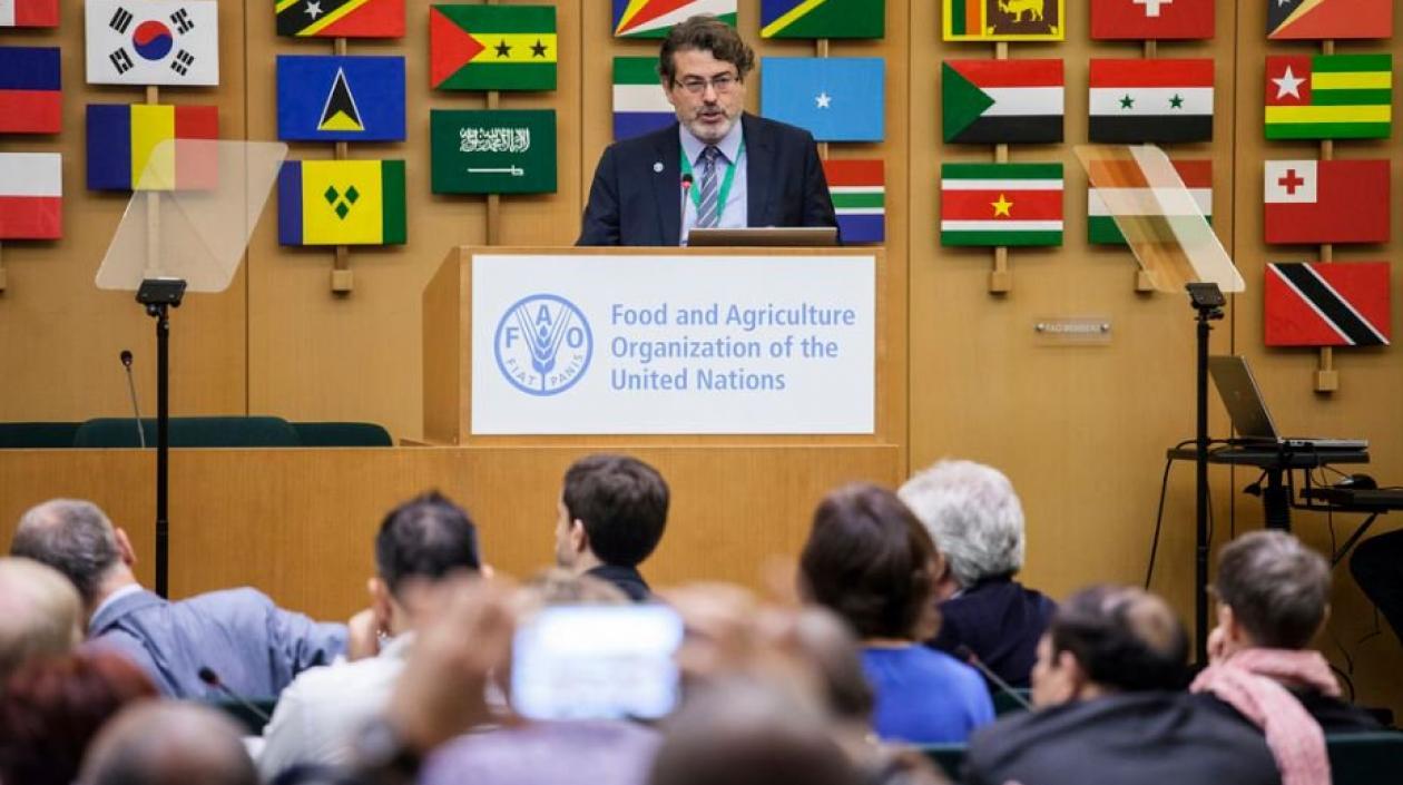 El jefe de Estadísticas de la FAO, Pietro Gennari.